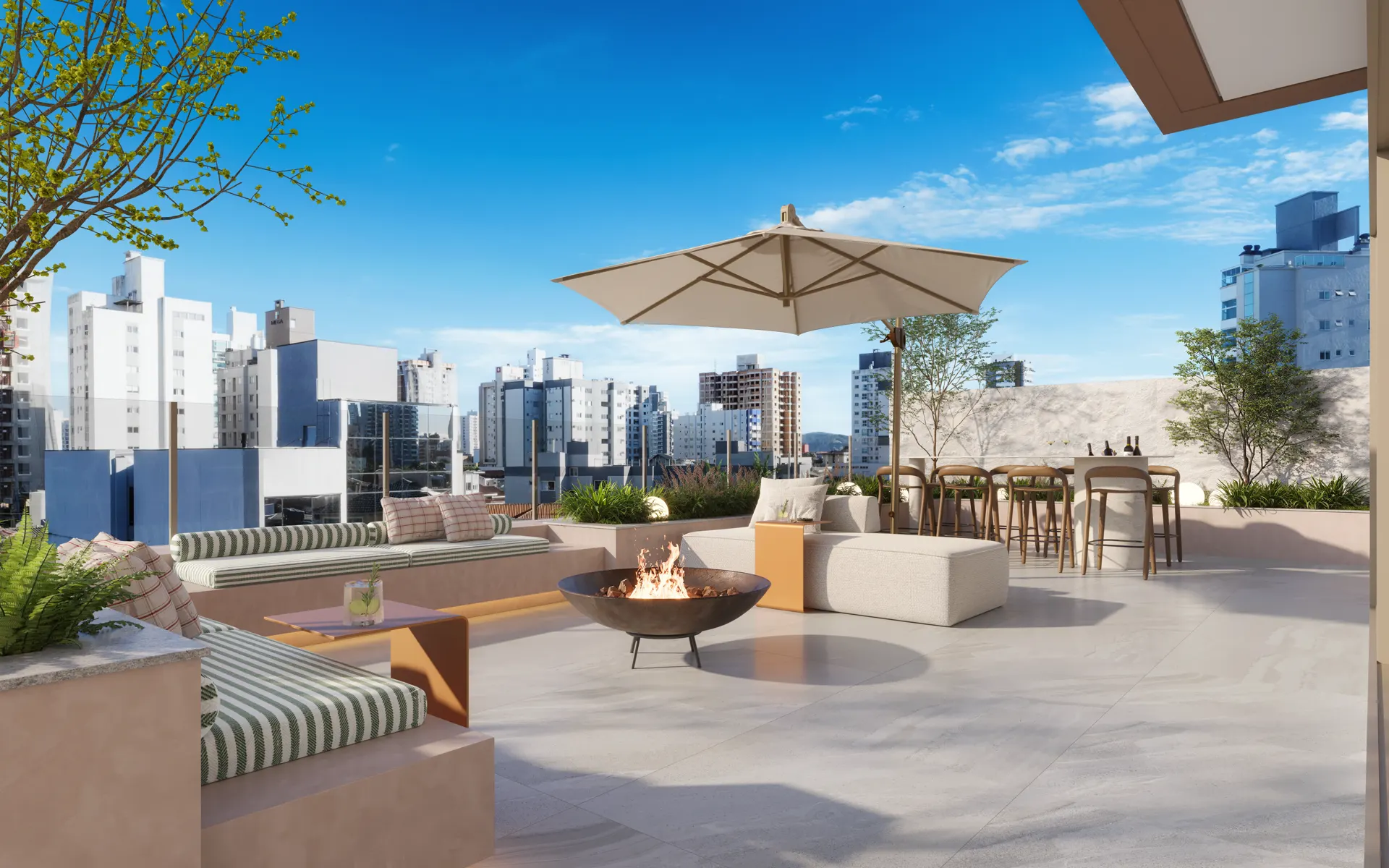 Área externa — rooftop do ON!